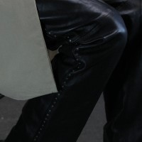 90’s Studs black leather pants | Vintage.City 빈티지숍, 빈티지 코디 정보