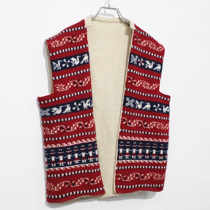 vintage native pattern vest | Vintage.City 古着屋、古着コーデ情報を発信