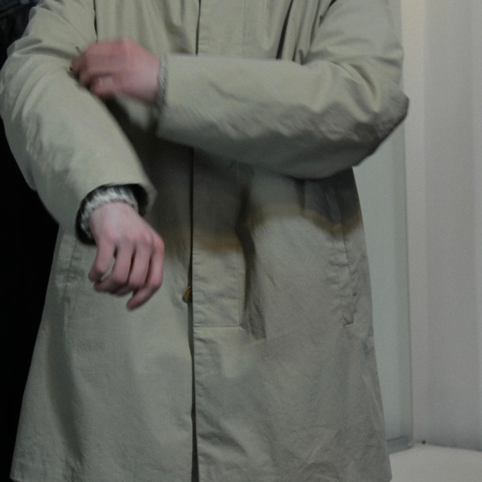 HUGO BOSS beige balmacaan coat | Vintage.City 古着屋、古着コーデ情報を発信