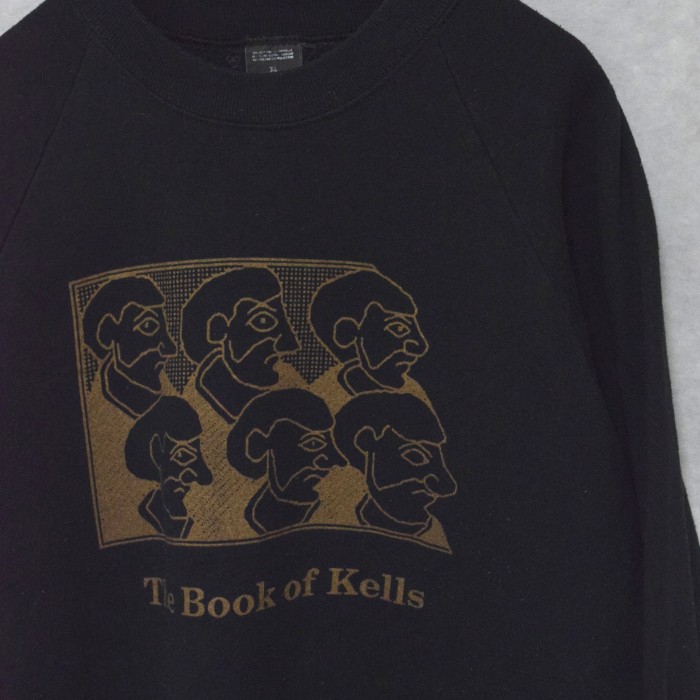 old black printed sweatshirts | Vintage.City 古着屋、古着コーデ情報を発信