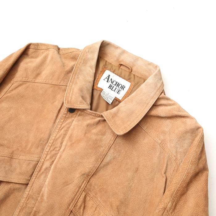 ブラウン スエードレザー ジャケット Brown Suede Leather Jacket | Vintage.City 古着屋、古着コーデ情報を発信