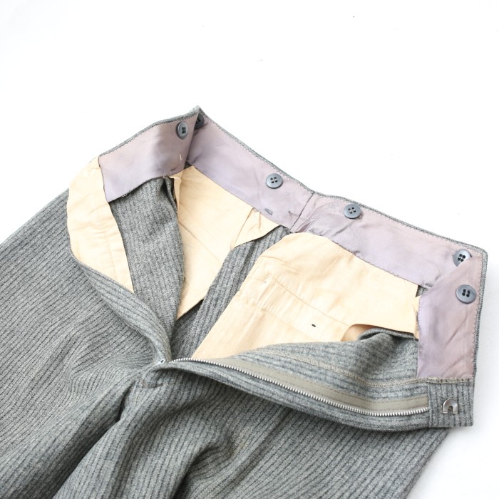 ヴィンテージ ストライプ スラックス パンツ Vintage Striped Wool 1Pleats Wool Slacks Pants# | Vintage.City 古着屋、古着コーデ情報を発信