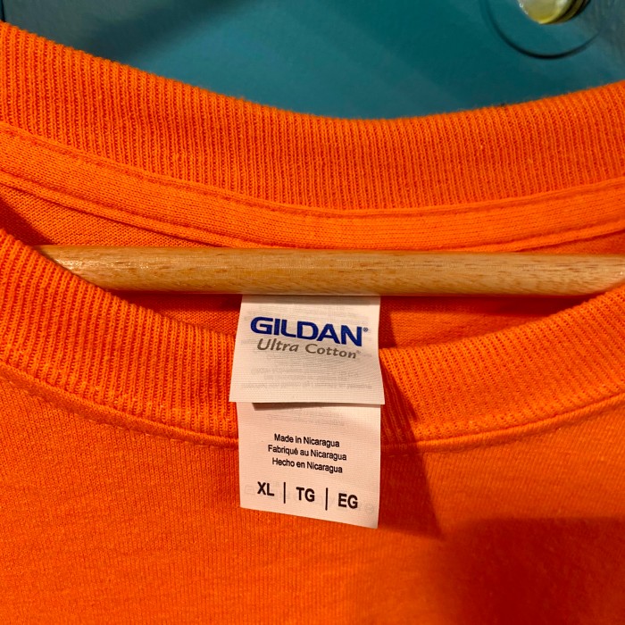 GILDAN オレンジ無地ロンT 長袖Tシャツ XL オーバーサイズ | Vintage.City 古着屋、古着コーデ情報を発信