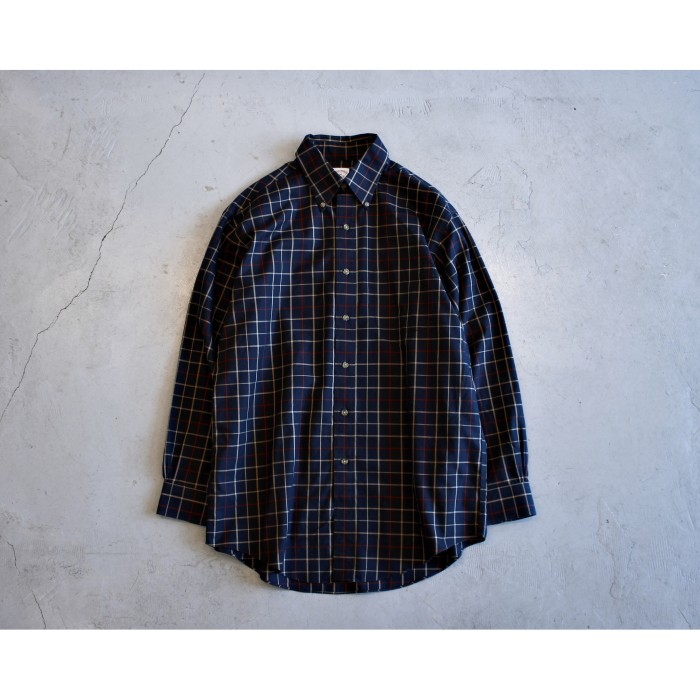 1990s “Brooks Brothers” Plaid Shirt | Vintage.City 古着屋、古着コーデ情報を発信