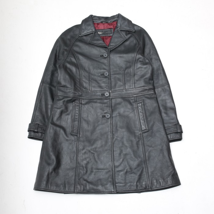 レザーハーフ チェスター コート Black Leather Chester Coat | Vintage.City 古着屋、古着コーデ情報を発信