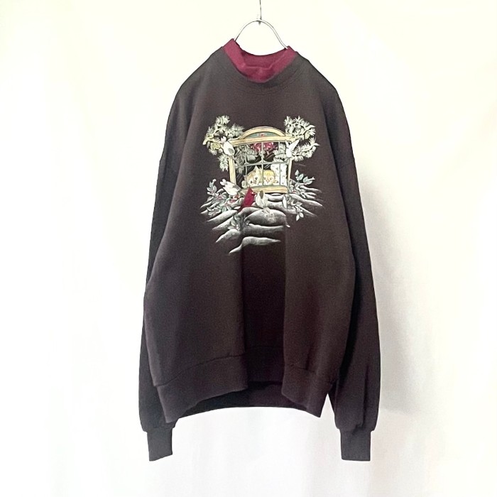 Made in USA brown cat sweat アメリカ製ブラウン猫スウェット | Vintage.City 古着屋、古着コーデ情報を発信