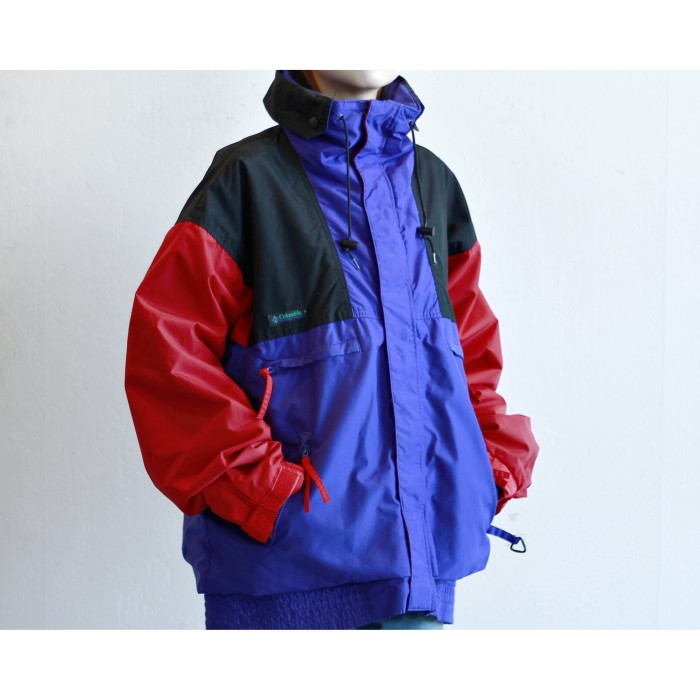 1990s “Columbia” Multicolored Mountain Nylon Jacket | Vintage.City 古着屋、古着コーデ情報を発信