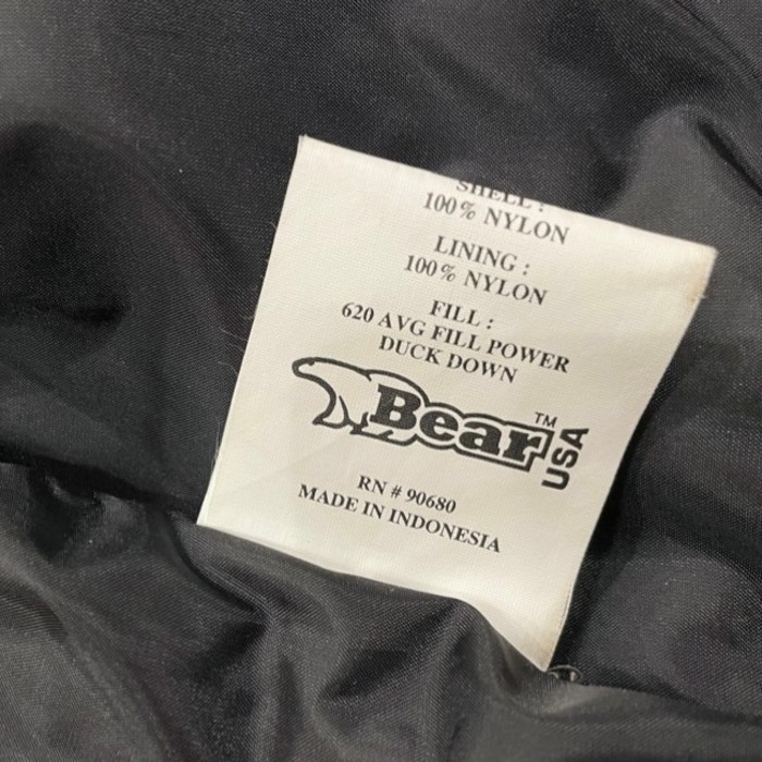 90s BEAR USA 600 FIL POWER " BEAR MAX2 " DOWN JACKET | Vintage.City 古着屋、古着コーデ情報を発信