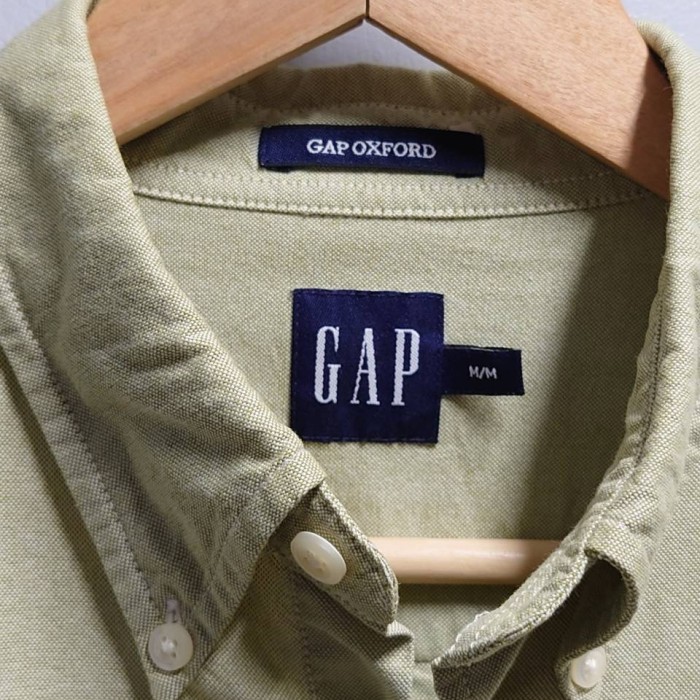 00’s GAP “GAP OXFORD” ボタンダウン オックスフォード シャツ グリーン M 長袖 2000年代 | Vintage.City 古着屋、古着コーデ情報を発信