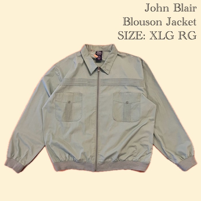 John Blair Blouson Jacket - XLG RG | Vintage.City Vintage Shops, Vintage Fashion Trends