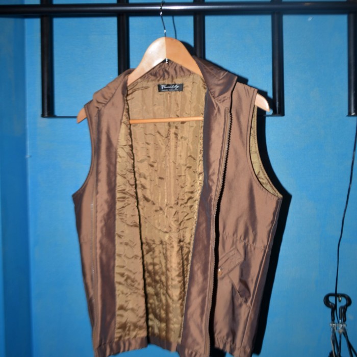 quilting nylon vest | Vintage.City 古着屋、古着コーデ情報を発信