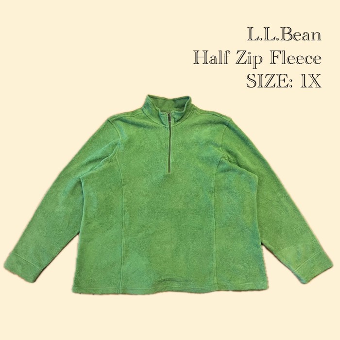 L.L.Bean Half Zip Fleece - 1X | Vintage.City 빈티지숍, 빈티지 코디 정보
