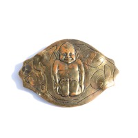 Vintage Billiken brass brooch | Vintage.City 빈티지숍, 빈티지 코디 정보
