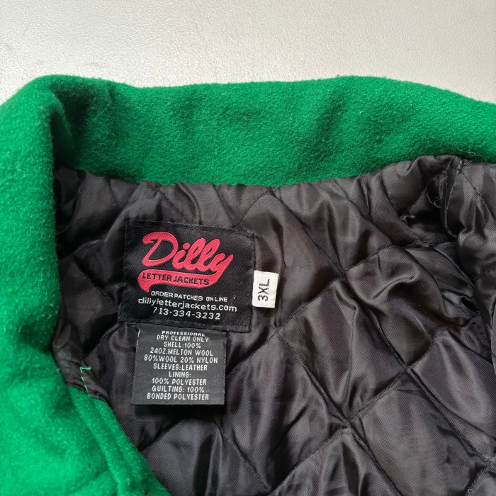 Dilly letter jackets “3XL” レタージャケット スタジャン サンプル品 メルトンレザー | Vintage.City 古着屋、古着コーデ情報を発信