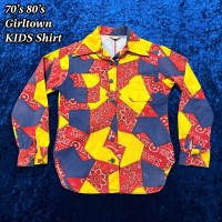 70’s 80’s Girltown パッチワーク風 KIDS シャツ | Vintage.City 古着屋、古着コーデ情報を発信