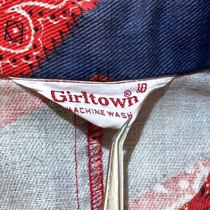 70’s 80’s Girltown パッチワーク風 KIDS シャツ | Vintage.City 古着屋、古着コーデ情報を発信