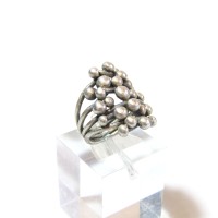 Vintage Karen silver ball design ring | Vintage.City 빈티지숍, 빈티지 코디 정보