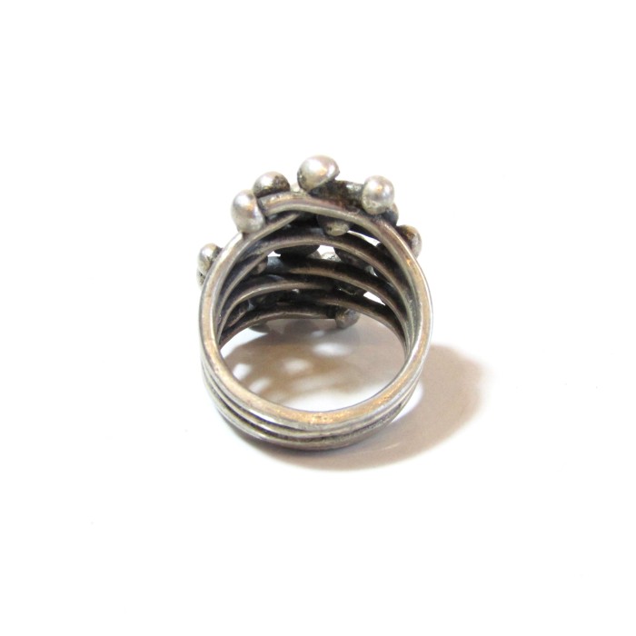 Vintage Karen silver ball design ring | Vintage.City 古着屋、古着コーデ情報を発信