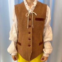 Houndstooth vest | Vintage.City 古着屋、古着コーデ情報を発信