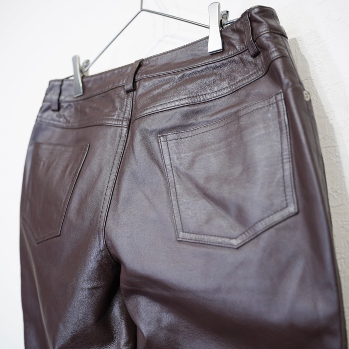 USA VINTAGE jean logy COLLECTION LEATHER FLARE PANTS/アメリカ古着レザーフレアパンツ | Vintage.City 古着屋、古着コーデ情報を発信