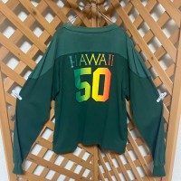 ハワイ　ユニバーシティオブハワイ ロンT グリーン　アースカラー　No.tシャツ | Vintage.City 빈티지숍, 빈티지 코디 정보