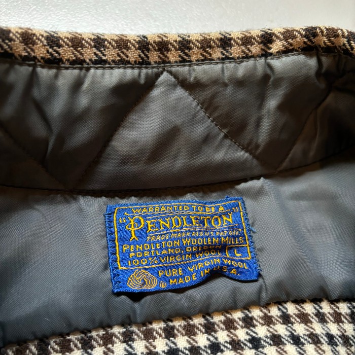 70s Pendleton B/D shirt “size L” “千鳥格子” 70年代 ペンドルトン ボタンダウンシャツ | Vintage.City 古着屋、古着コーデ情報を発信