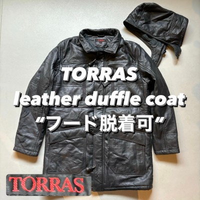 TORRAS leather duffle coat “フード脱着可” トーラス レザーダッフルコート | Vintage.City 古着屋、古着コーデ情報を発信