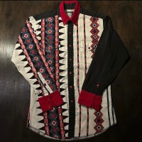 70~80's Panhandle Slim native pattern long sleeve shirt | Vintage.City 빈티지숍, 빈티지 코디 정보