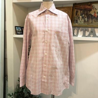 Burberry/shirt/white/pink/バーバリー/チェックシャツ/ホワイト／ピンク | Vintage.City 古着屋、古着コーデ情報を発信