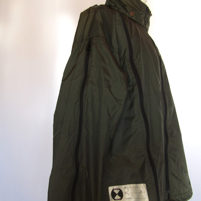 FINAL HOME ZIP Nylon Jacket Khaki Short Dead Stock | Vintage.City 빈티지숍, 빈티지 코디 정보