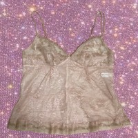 grunge coquette/ romantic grunge PARFAGE "Wacoal"  see-through lace camisole | Vintage.City 古着屋、古着コーデ情報を発信