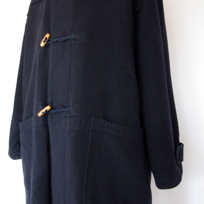90's UNITED COLORS OF BENETON Navy Duffle Coat italy made | Vintage.City 古着屋、古着コーデ情報を発信