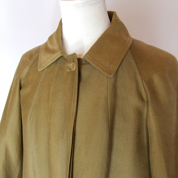 00’s DRIES VAN NOTEN Lynen Cotton Balmacaan Coat | Vintage.City 古着屋、古着コーデ情報を発信