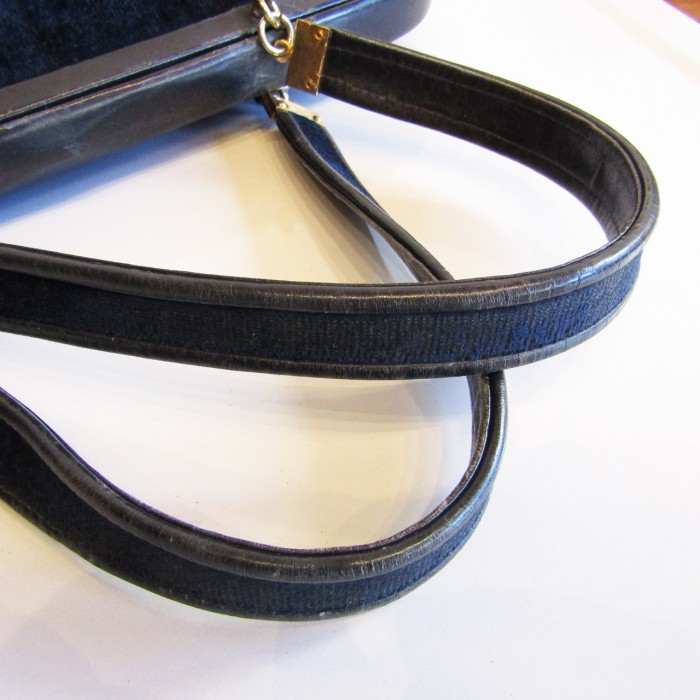 70s Italy 「Roberta di Camerino」 Vintage velvet belt design handbag | Vintage.City 古着屋、古着コーデ情報を発信