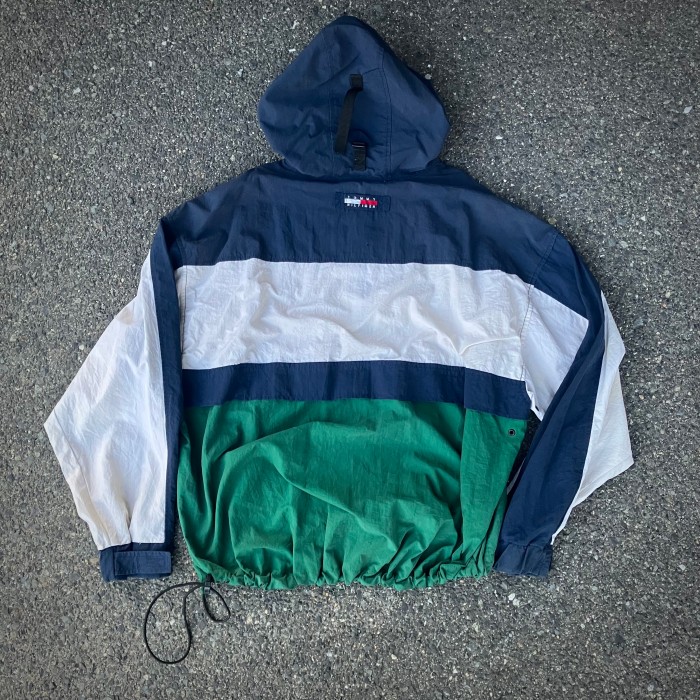 90s Tommy Hilfiger nylon anorak hoodie | Vintage.City 古着屋、古着コーデ情報を発信
