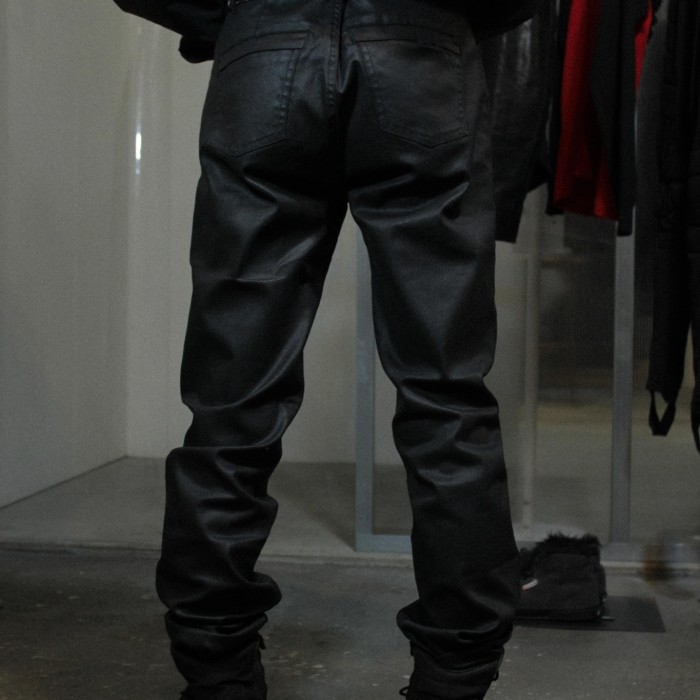 cop.copine French label black skinny pants | Vintage.City 古着屋、古着コーデ情報を発信
