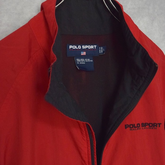 old " polo sport " nylon hi neck jacket | Vintage.City 빈티지숍, 빈티지 코디 정보