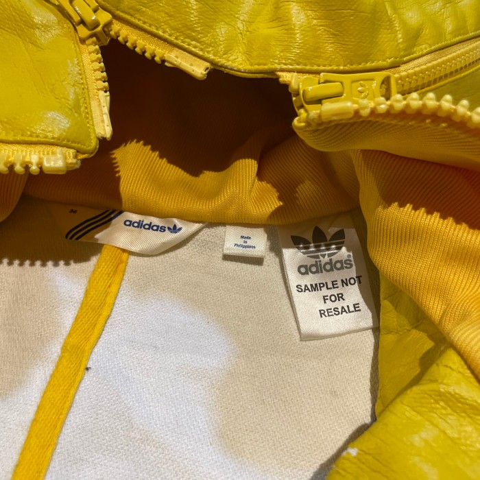 00s adidas “sampleitem" fake leather zip jacket | Vintage.City 古着屋、古着コーデ情報を発信