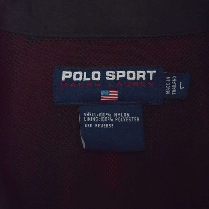old " polo sport " nylon hi neck jacket | Vintage.City 빈티지숍, 빈티지 코디 정보