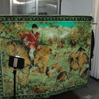 Horse riding man in the woods rug | Vintage.City 古着屋、古着コーデ情報を発信