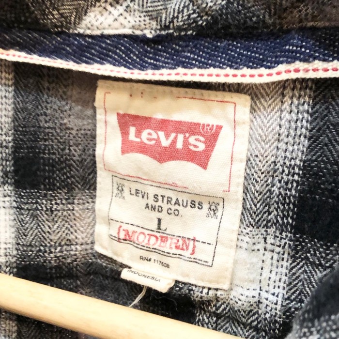 Levi's Shadow plaided shirt | Vintage.City 빈티지숍, 빈티지 코디 정보