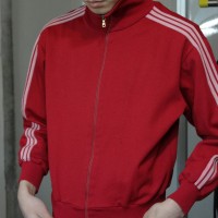 70’s Adidas made in Yugoslavia Red track jacket (No pocket,No logos) | Vintage.City 빈티지숍, 빈티지 코디 정보