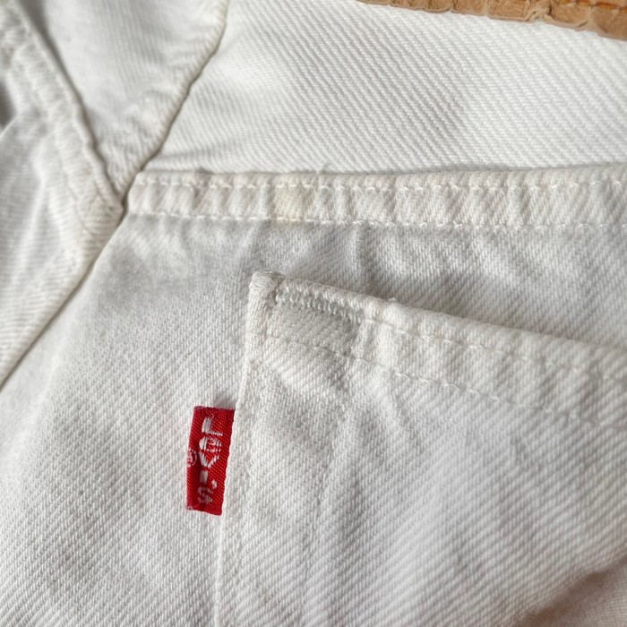 90s Made in USA Levi's501 white denim pants アメリカ製リーバイス白デニムパンツ | Vintage.City 빈티지숍, 빈티지 코디 정보