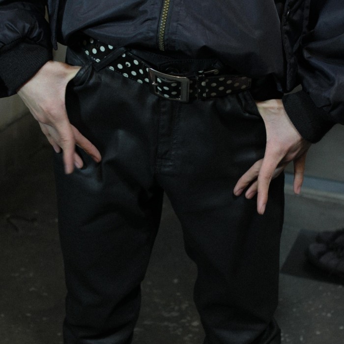 cop.copine French label black skinny pants | Vintage.City 古着屋、古着コーデ情報を発信