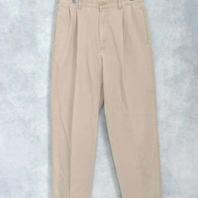 old " polo ralph lauren / hammond pant " cotton chino cloth two tuck trousers | Vintage.City 古着屋、古着コーデ情報を発信