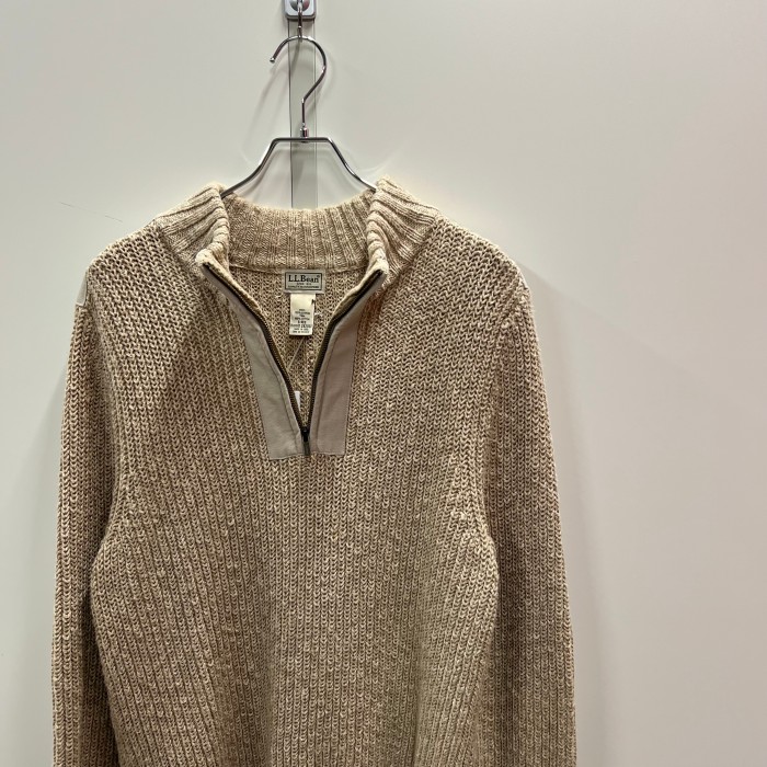 エルエルビーン / L.L.Bean half zip cotton knit sweater | Vintage.City 古着屋、古着コーデ情報を発信