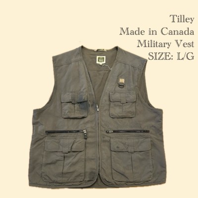 Tilley Made in Canada Military Vest - L/G | Vintage.City 古着屋、古着コーデ情報を発信