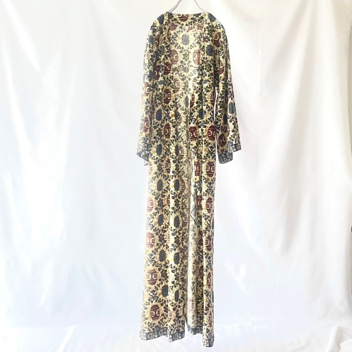 Ethnic print gown maxi onepiece エスニックガウンワンピース | Vintage.City 빈티지숍, 빈티지 코디 정보
