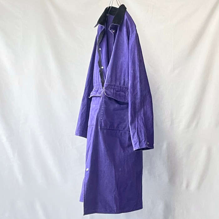 Made in USA Sehaefer long coat アメリカ製パープルコットンキャンバスダスターコート | Vintage.City 빈티지숍, 빈티지 코디 정보