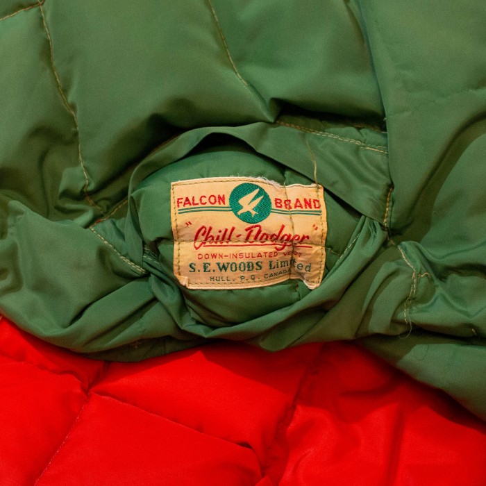 Falcon Brand 70's Chill Dodgers Nylon Reversible Down Vest | Vintage.City 古着屋、古着コーデ情報を発信